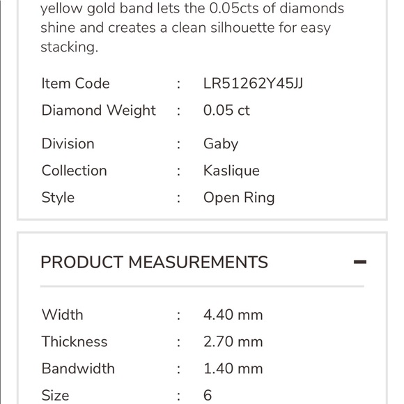 HP🎉Gabriel & Co 14k Gold & diamond ring - Picture 8 of 14